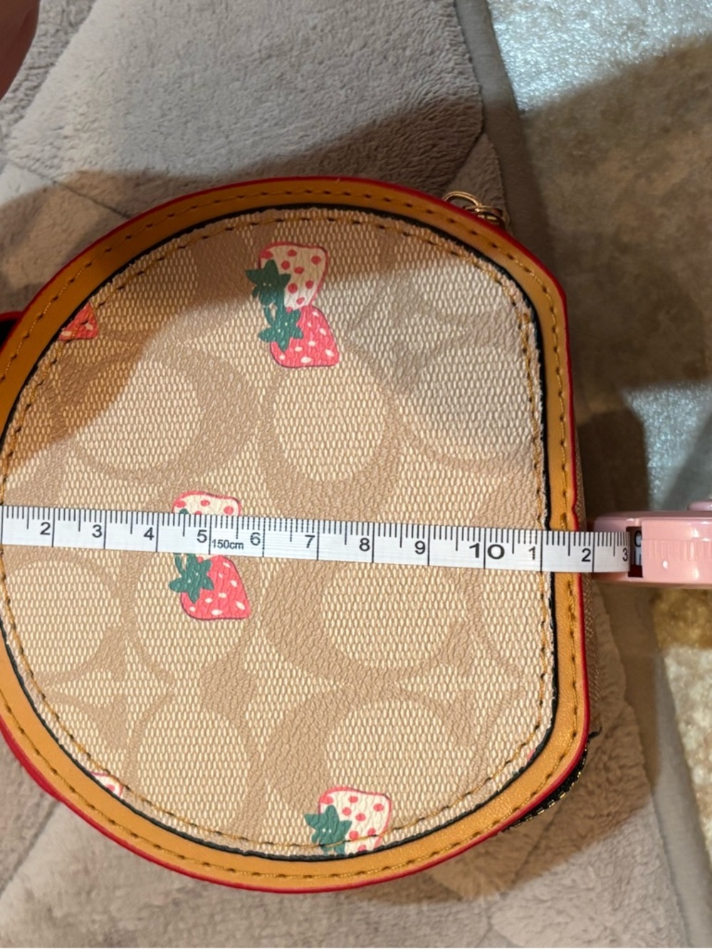 Multicolor Logo-Print Round Crossbody Bag - Picture 8 of 9